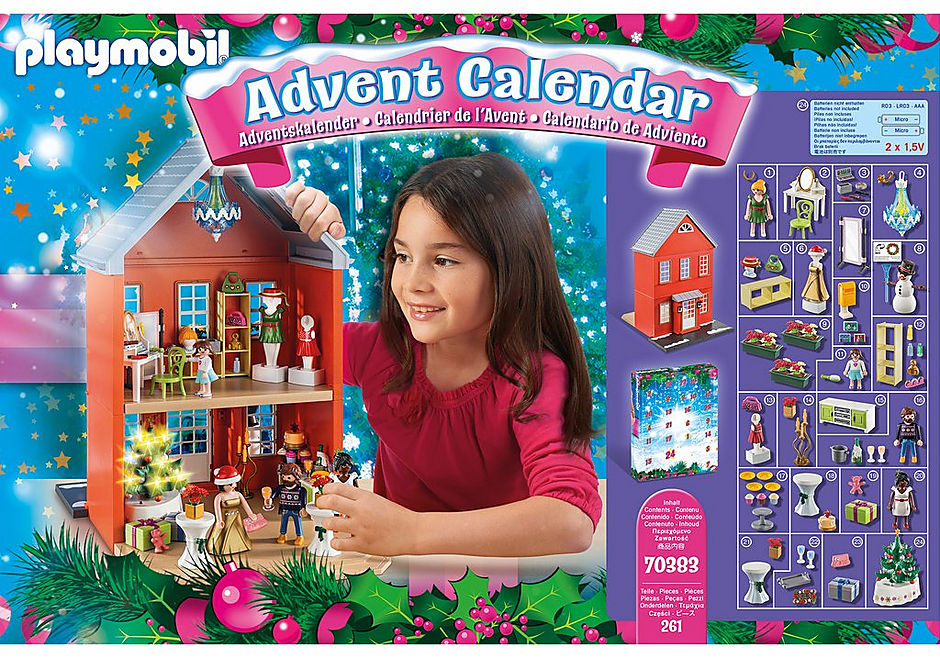 70383 Duży kalendarz adwentowy "Święta w miejskim domu" detail image 4